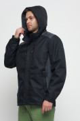 Купить Куртка спортивная мужская с капюшоном темно-синего цвета 6652TS, фото 9