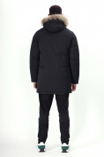 Купить Парка мужская зимняя с мехом черного цвета 6662Ch, фото 6