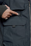Купить Куртка - жилетка трансформер с подогревом 2 в 1 мужская зимняя темно-синего цвета 6668TS, фото 14