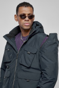 Купить Куртка - жилетка трансформер с подогревом 2 в 1 мужская зимняя темно-синего цвета 6668TS, фото 22