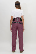 Купить Полукомбинезон брюки горнолыжные женские бордового цвета 66789Bo, фото 9