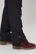 Купить Полукомбинезон брюки горнолыжные женские черного цвета 66789Ch, фото 11