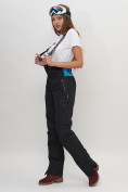 Купить Полукомбинезон брюки горнолыжные женские черного цвета 66789Ch, фото 3