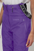 Купить Полукомбинезон брюки горнолыжные женские фиолетового цвета 66789F, фото 10