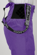 Купить Полукомбинезон брюки горнолыжные женские фиолетового цвета 66789F, фото 11
