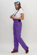Купить Полукомбинезон брюки горнолыжные женские фиолетового цвета 66789F, фото 3