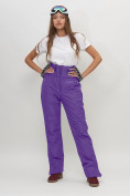 Купить Полукомбинезон брюки горнолыжные женские фиолетового цвета 66789F, фото 6