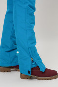 Купить Полукомбинезон брюки горнолыжные женские голубого цвета 66789Gl, фото 12