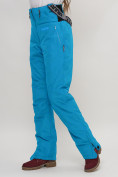 Купить Полукомбинезон брюки горнолыжные женские голубого цвета 66789Gl, фото 14