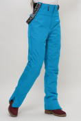 Купить Полукомбинезон брюки горнолыжные женские голубого цвета 66789Gl, фото 15