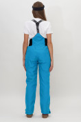 Купить Полукомбинезон брюки горнолыжные женские голубого цвета 66789Gl, фото 4