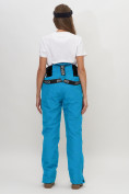 Купить Полукомбинезон брюки горнолыжные женские голубого цвета 66789Gl, фото 9