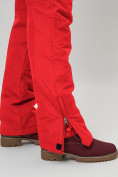 Купить Полукомбинезон брюки горнолыжные женские красного цвета 66789Kr, фото 12