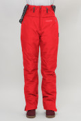 Купить Полукомбинезон брюки горнолыжные женские красного цвета 66789Kr, фото 13
