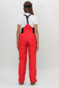 Купить Полукомбинезон брюки горнолыжные женские красного цвета 66789Kr, фото 4