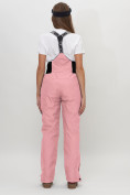 Купить Полукомбинезон брюки горнолыжные женские розового цвета 66789R, фото 4