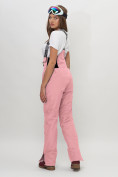 Купить Полукомбинезон брюки горнолыжные женские розового цвета 66789R, фото 5