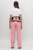 Купить Полукомбинезон брюки горнолыжные женские розового цвета 66789R, фото 9