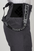Купить Полукомбинезон брюки горнолыжные женские темно-серого цвета 66789TC, фото 11