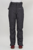 Купить Полукомбинезон брюки горнолыжные женские темно-серого цвета 66789TC, фото 13
