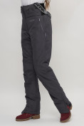 Купить Полукомбинезон брюки горнолыжные женские темно-серого цвета 66789TC, фото 14