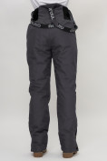 Купить Полукомбинезон брюки горнолыжные женские темно-серого цвета 66789TC, фото 16