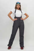 Купить Полукомбинезон брюки горнолыжные женские темно-серого цвета 66789TC, фото 2