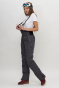 Купить Полукомбинезон брюки горнолыжные женские темно-серого цвета 66789TC, фото 3