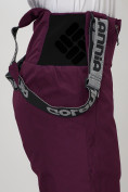 Купить Полукомбинезон брюки горнолыжные женские темно-фиолетового цвета 66789TF, фото 11