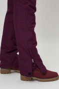 Купить Полукомбинезон брюки горнолыжные женские темно-фиолетового цвета 66789TF, фото 12