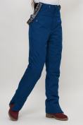 Купить Полукомбинезон брюки горнолыжные женские темно-синего цвета 66789TS, фото 15