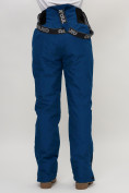 Купить Полукомбинезон брюки горнолыжные женские темно-синего цвета 66789TS, фото 16