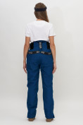 Купить Полукомбинезон брюки горнолыжные женские темно-синего цвета 66789TS, фото 9