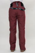 Купить Полукомбинезон брюки горнолыжные женские темно-бордового цвета 66789Tb, фото 16