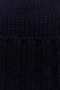 Купить Шапка еврозима имноэл темно-синего цвета 6021TS, фото 3