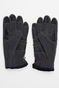 Купить Перчатки мужские на флисе серого цвета 699Sr, фото 3