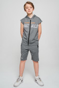 Купить Спортивный костюм летний для мальчика светло-серого цвета 70002SS