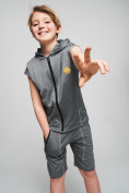 Купить Спортивный костюм летний для мальчика светло-серого цвета 701SS, фото 8