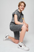 Купить Спортивный костюм летний для мальчика светло-серого цвета 701SS, фото 9