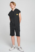 Купить Спортивный костюм летний для мальчика темно-серого цвета 701TC