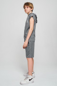 Купить Спортивный костюм летний для мальчика светло-серого цвета 703SS, фото 2