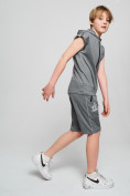 Купить Спортивный костюм летний для мальчика светло-серого цвета 703SS, фото 3