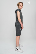 Купить Спортивный костюм летний для мальчика серого цвета 703Sr, фото 2
