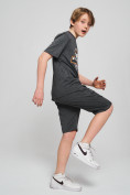 Купить Спортивный костюм летний для мальчика серого цвета 704Sr, фото 2