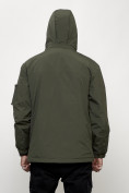Купить Куртка спортивная мужская весенняя с капюшоном цвета хаки 705Kh, фото 13