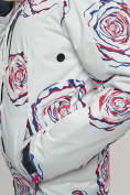 Купить Горнолыжный костюм женский белого цвета 7080Bl, фото 10