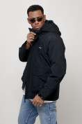 Купить Куртка молодежная мужская весенняя с капюшоном темно-синего цвета 708TS, фото 14