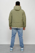 Купить Куртка молодежная мужская весенняя с капюшоном светло-зеленого цвета 708ZS, фото 12