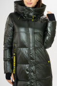 Купить Куртка зимняя темно-зеленого цвета 72101TZ, фото 8