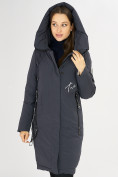 Купить Куртка зимняя темно-серого цвета 72115TC, фото 5